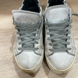 P448 White Leather Sneakers size 36 (6-6.5)